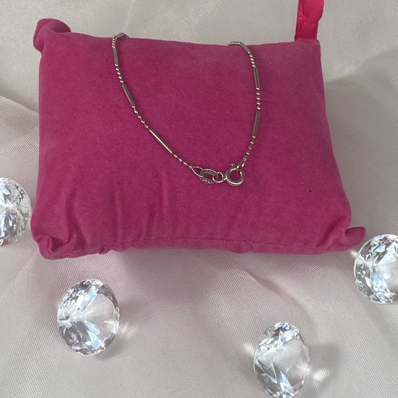 14K WHITE GOLD bracelet VINTAGE Made in Italy REAL GOLD - Picture 3 of 12